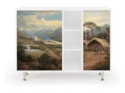 Aparador - 125x98x48 cm - BS2 - View Across the Plains , Blanco