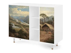 Aparador - 125x98x48 cm - BS2 - View Across the Plains , Blanco