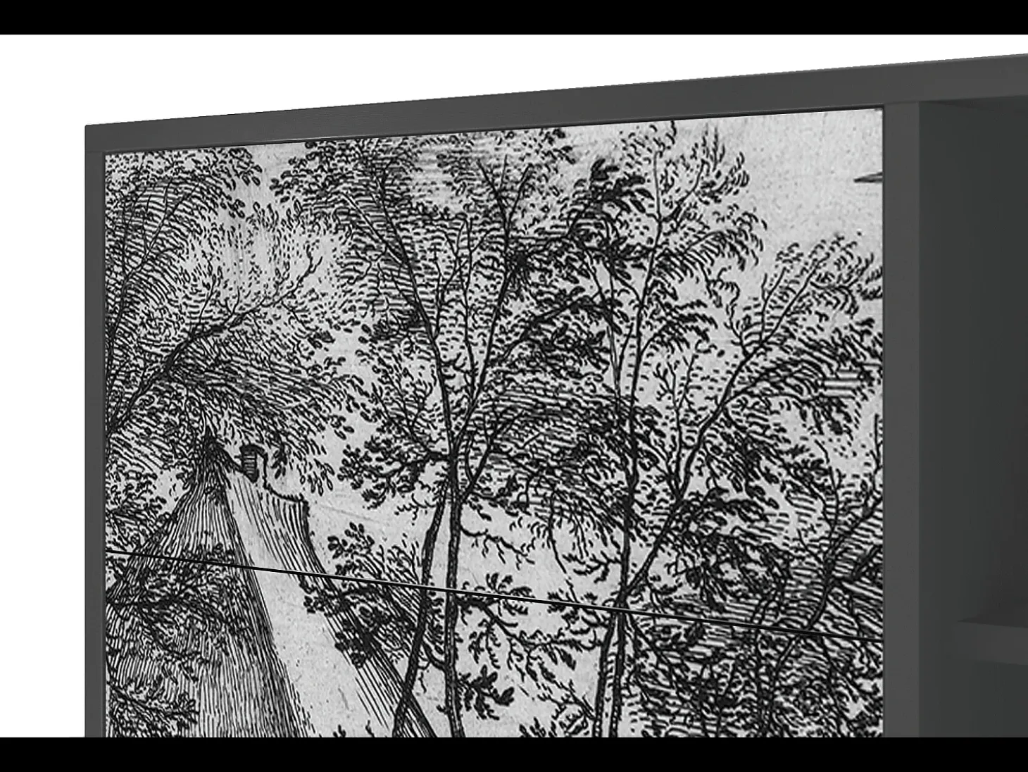 Aparador - 125x98x48 cm - BS2 - Village Road, Antracita
