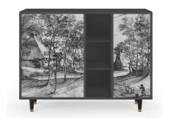 Aparador - 125x98x48 cm - BS2 - Village Road, Antracita