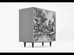 Aparador - 94x96x48 cm - BS3 - Village Road, Gris