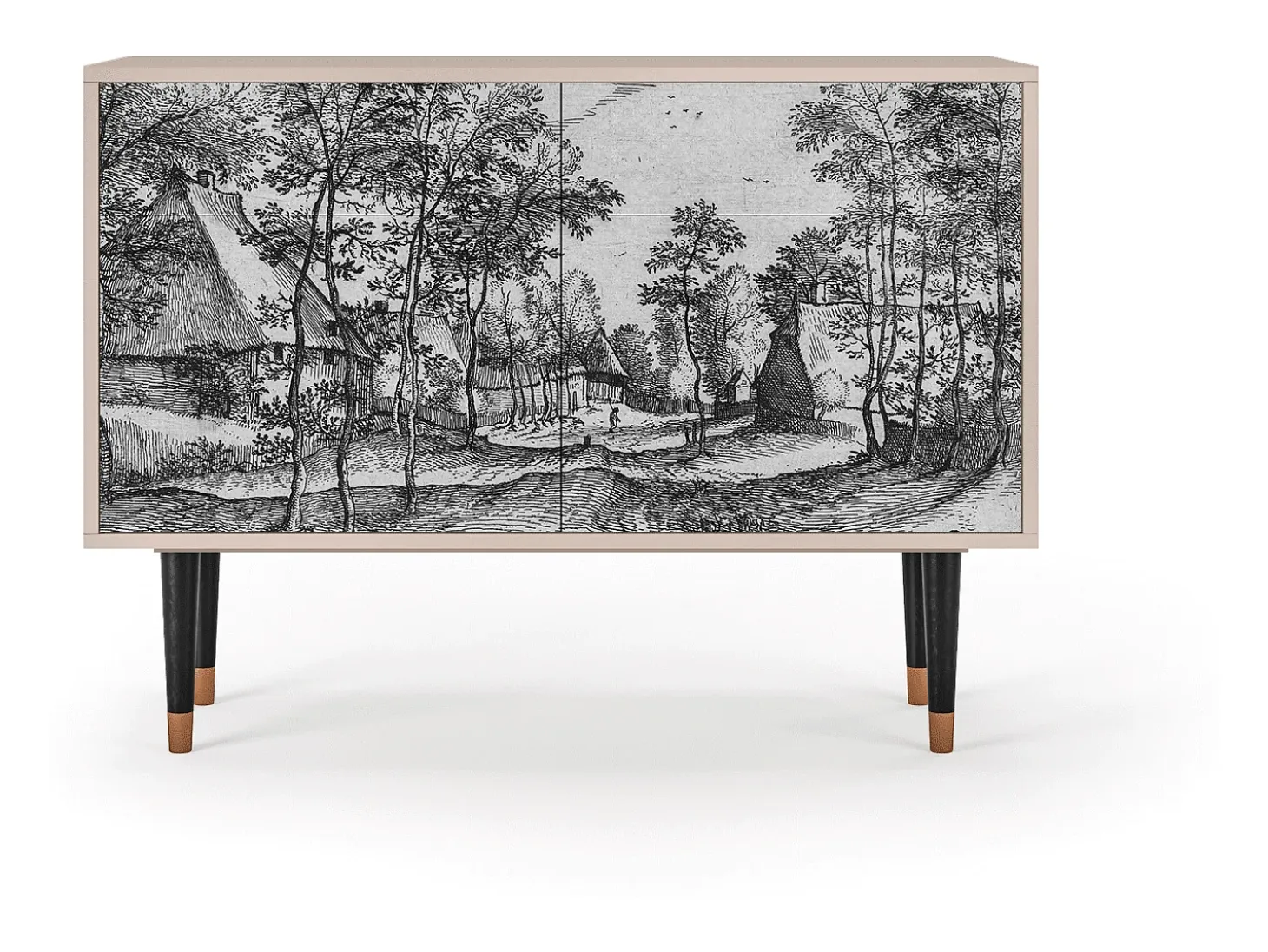 Aparador - 115x85x48 cm - BS4 - Village Road, Latte