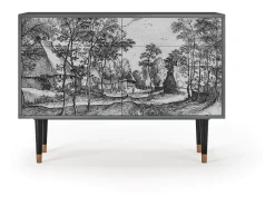 Aparador - 115x85x48 cm - BS4 - Village Road, Antracita