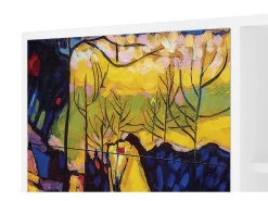 Aparador - 125x98x48 cm - BS2 - Winter Landscape, Blanco
