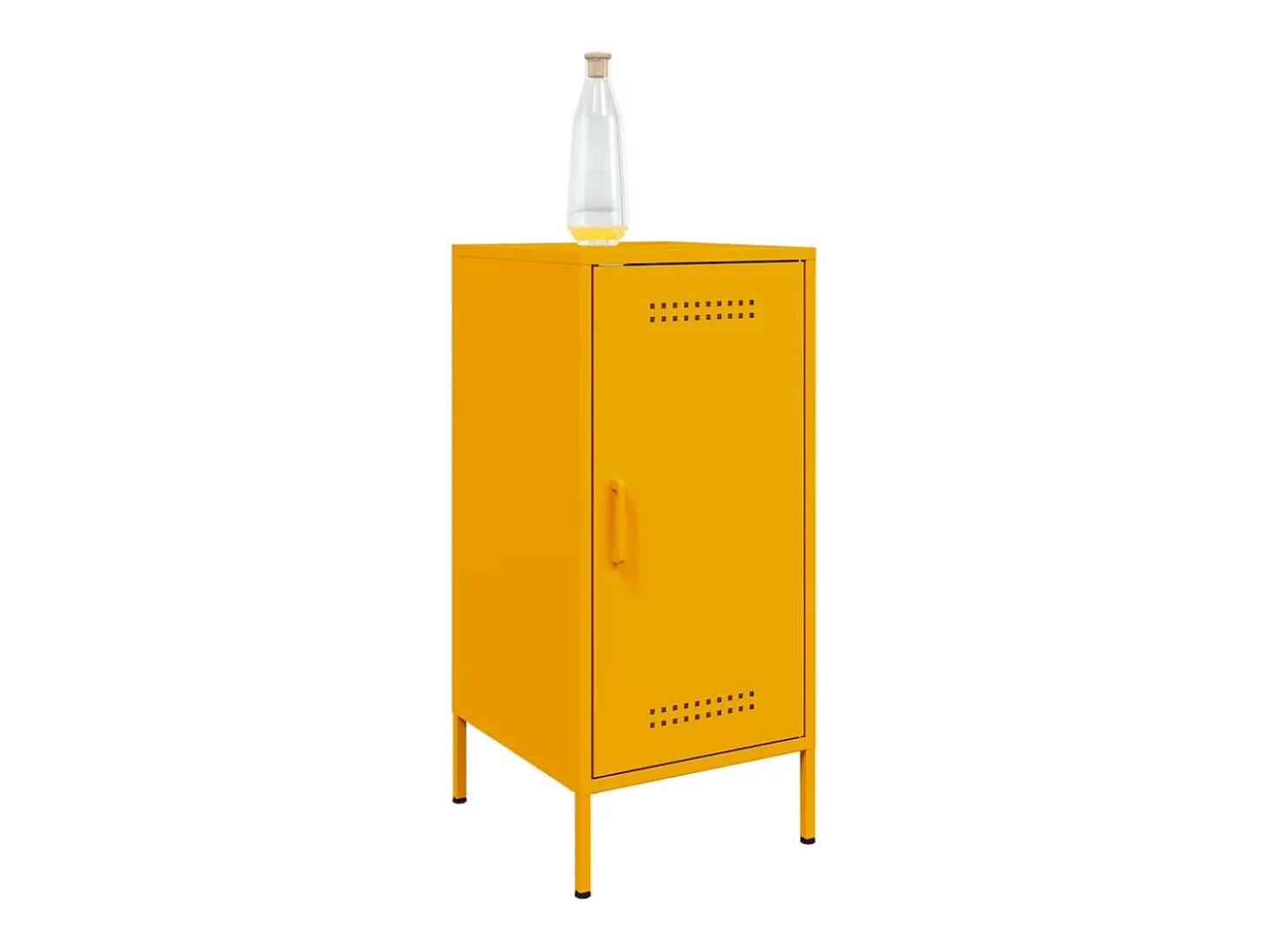 Aparador acero amarillo mostaza 36x39x79 cm