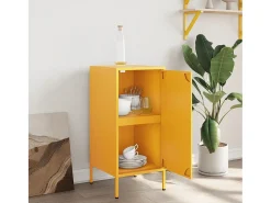 Aparador acero amarillo mostaza 36x39x79 cm