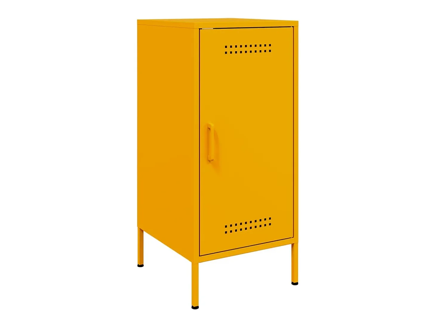 Aparador acero amarillo mostaza 36x39x79 cm