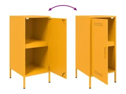 Aparador acero amarillo mostaza 36x39x79 cm
