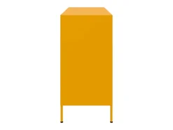 Aparador acero amarillo mostaza 100,5x39x79 cm