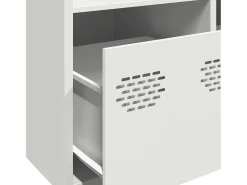 Aparador acero blanco 68x39x103,5 cm