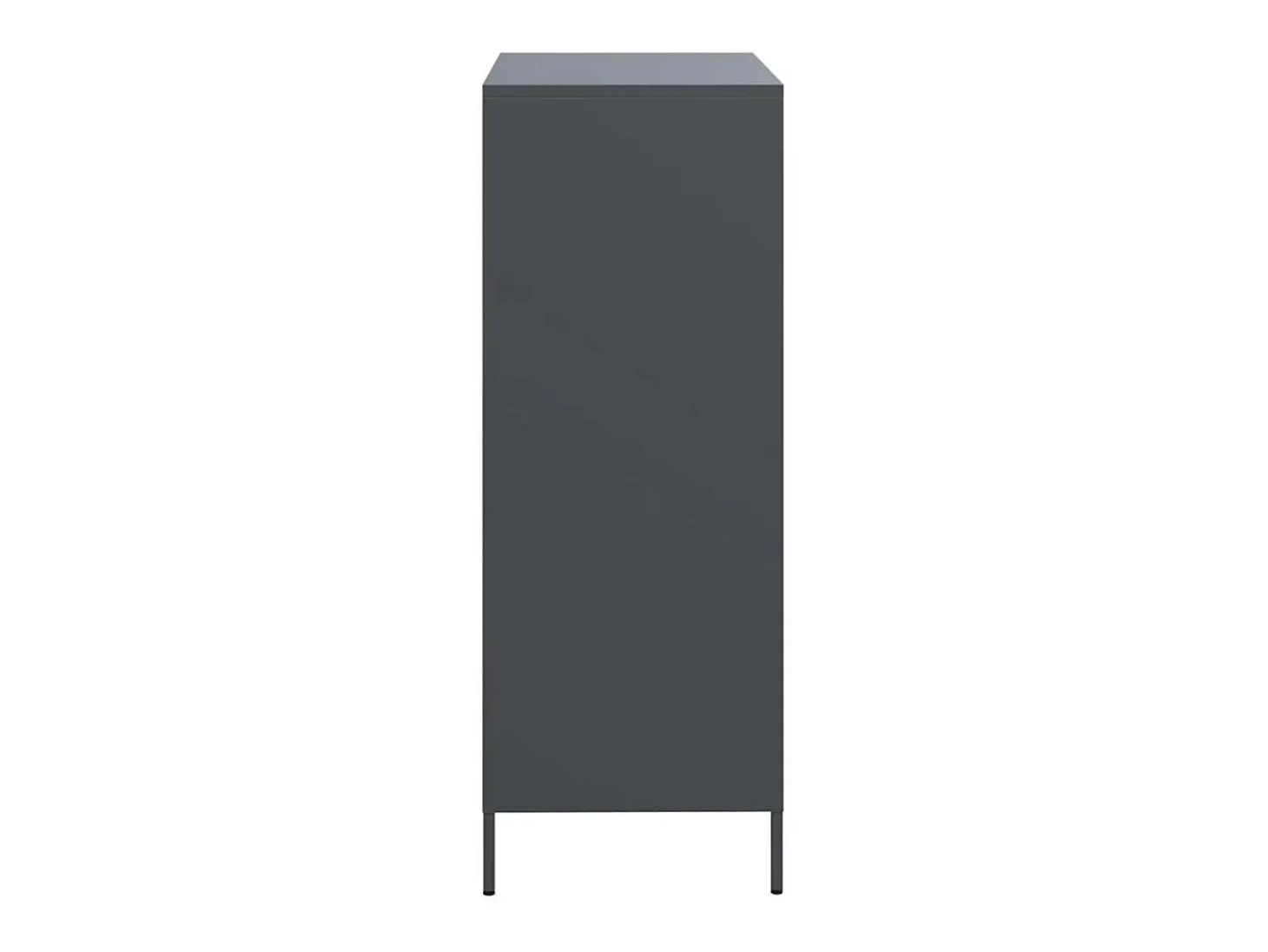 Aparador acero gris antracita 68x39x101,5 cm