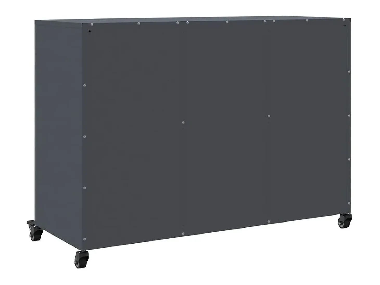 Aparador acero gris antracita 100,5x39x72 cm