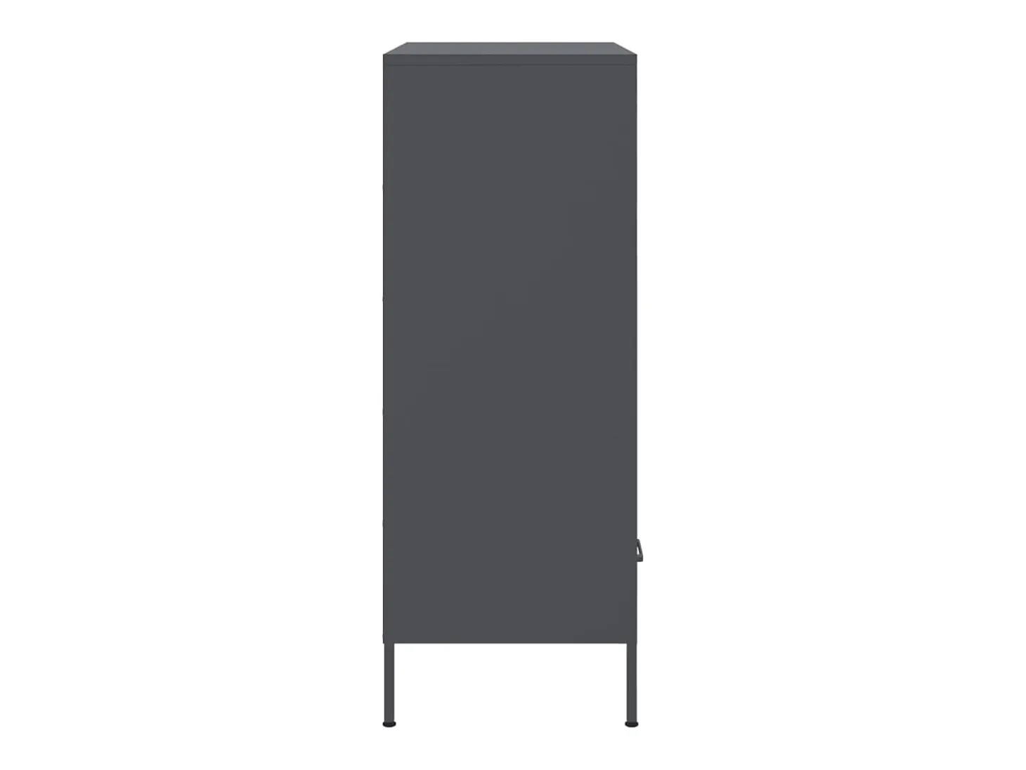Aparador acero gris antracita 68x39x101,5 cm