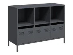 Aparador acero laminado en frío gris antracita 101,5x39x73,5 cm