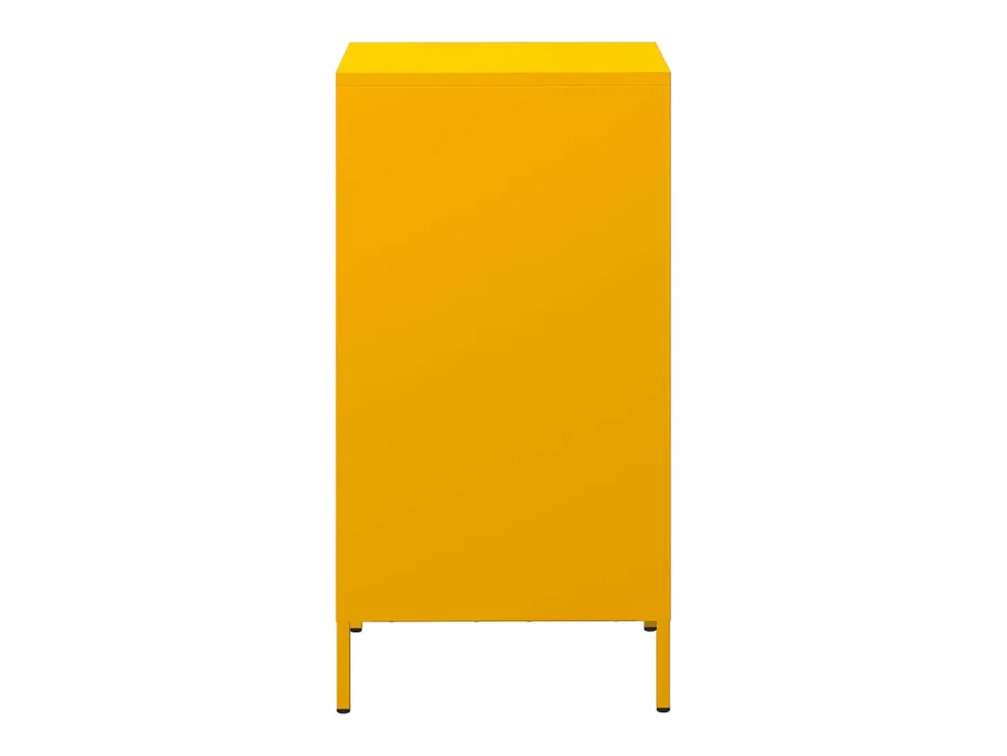 Aparador acero laminado en frío amarillo mostaza 35x39x73,5 cm