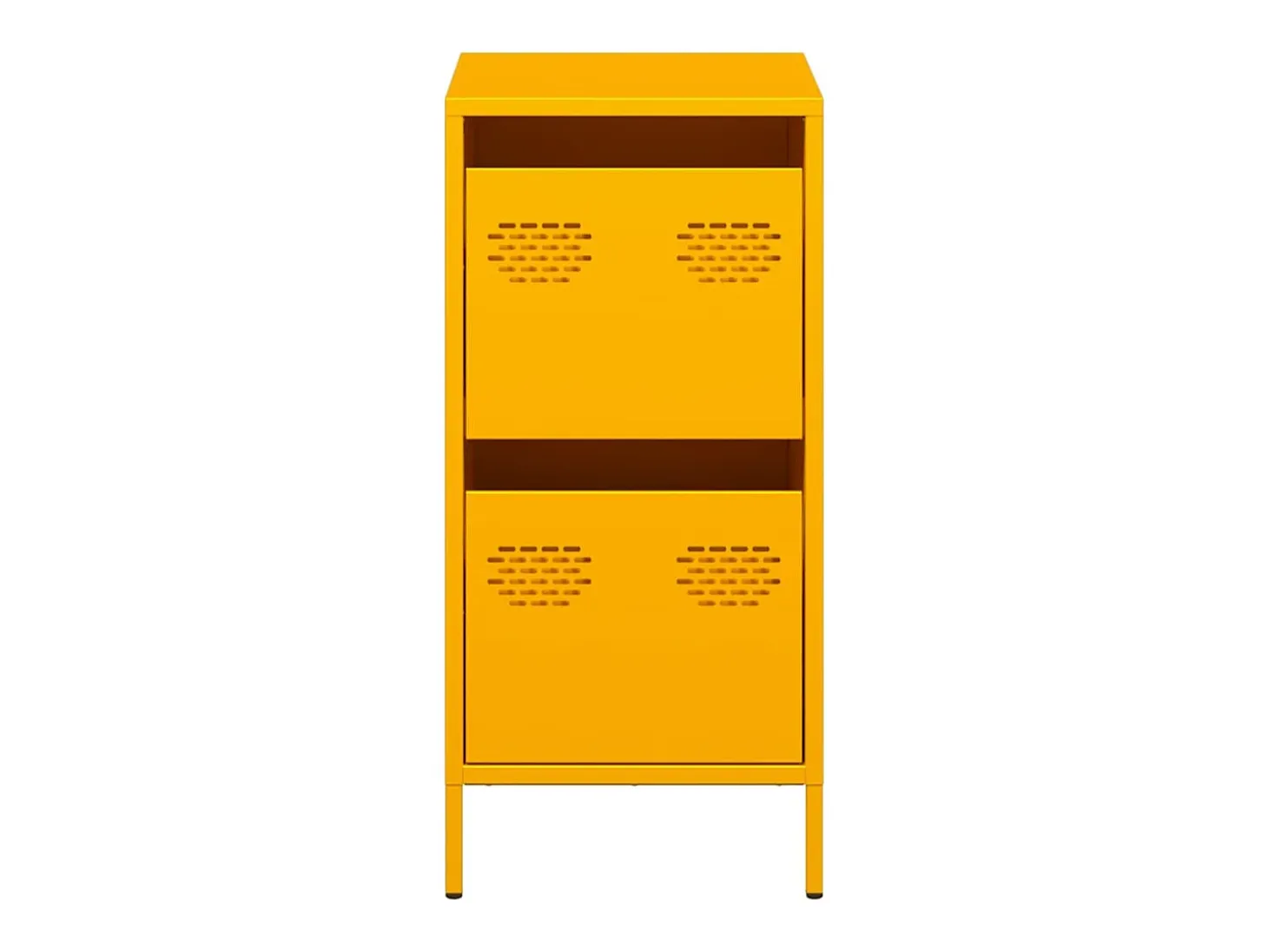 Aparador acero laminado en frío amarillo mostaza 35x39x73,5 cm