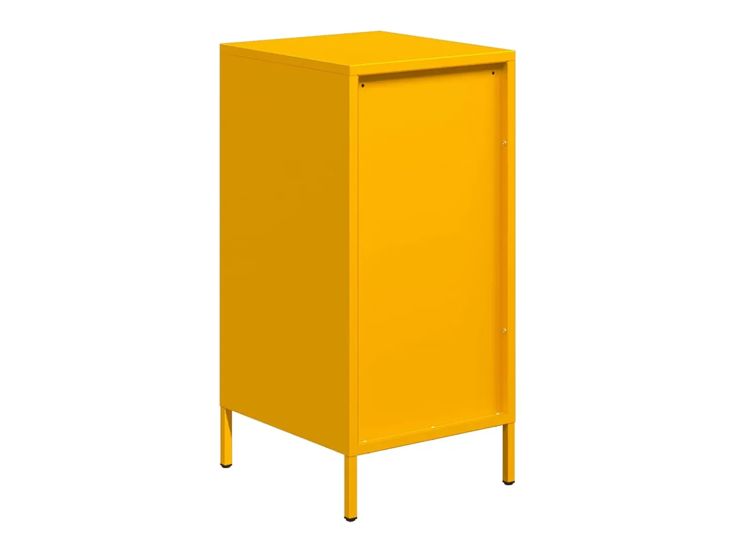 Aparador acero laminado en frío amarillo mostaza 35x39x73,5 cm