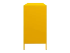 Aparador acero laminado en frío amarillo mostaza 135x39x73,5 cm
