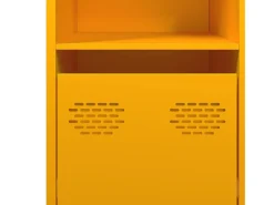 Aparador acero laminado en frío amarillo mostaza 135x39x73,5 cm