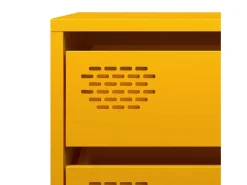 Aparador acero laminado en frío amarillo mostaza 68x39x73,5 cm