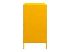 Aparador acero laminado en frío amarillo mostaza 68x39x73,5 cm