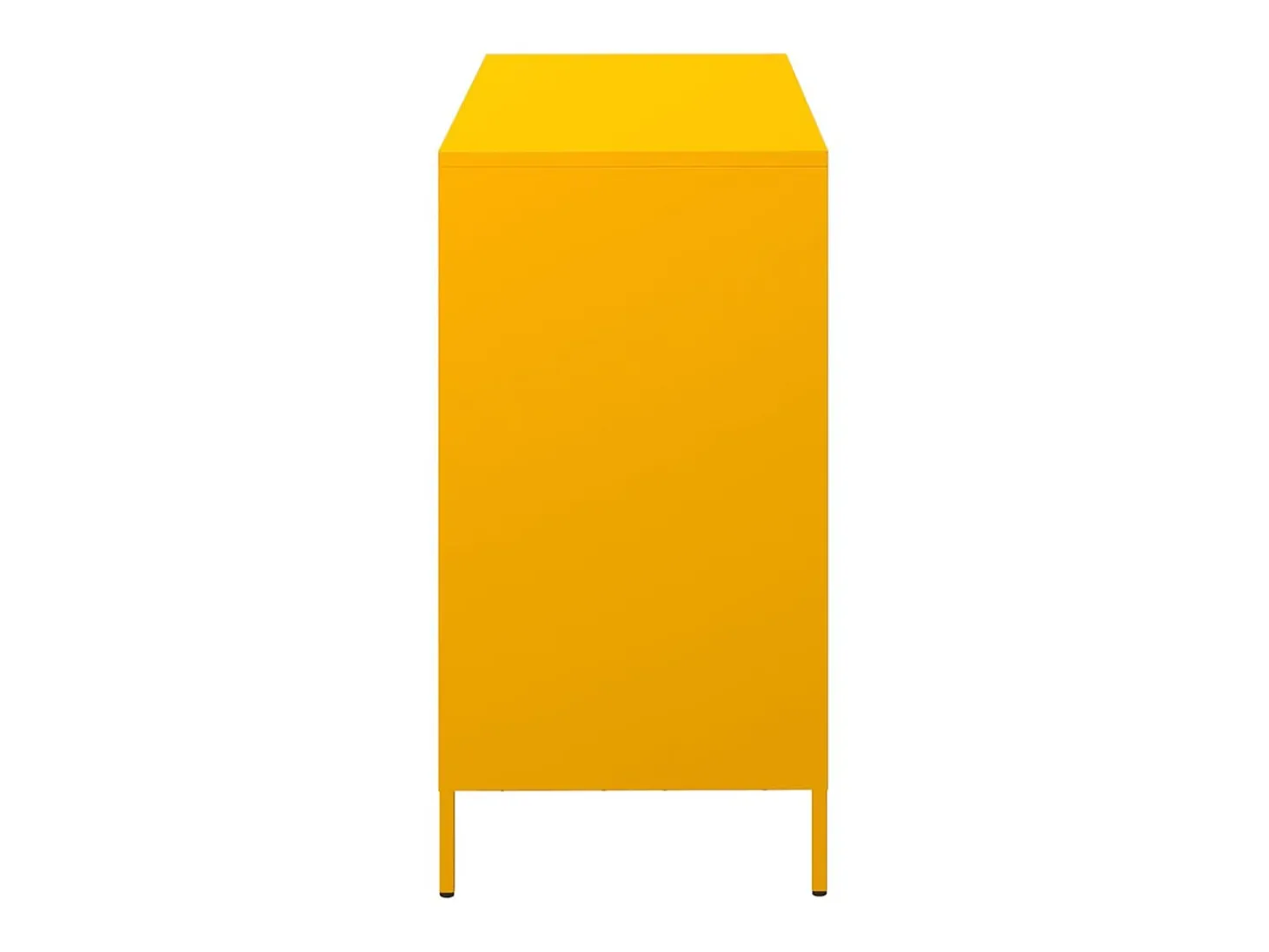 Aparador acero laminado frío amarillo mostaza 101,5x39x73,5 cm