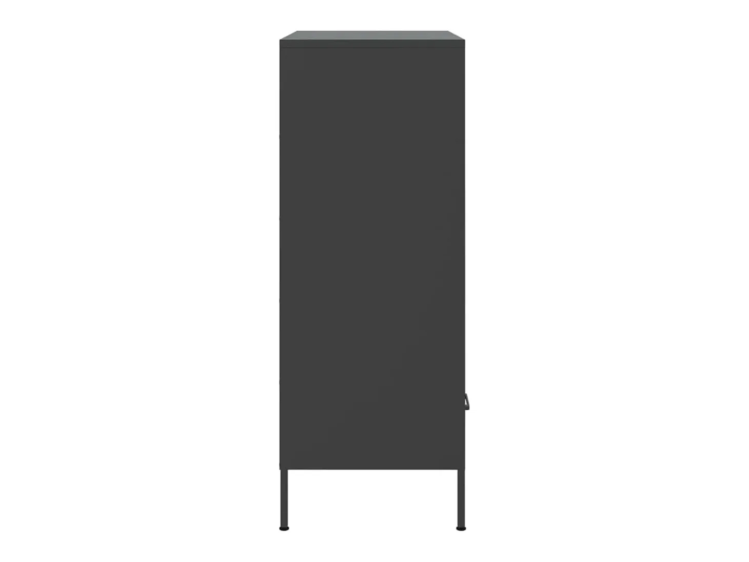 Aparador acero negro 68x39x101,5 cm