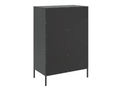 Aparador acero negro 68x39x101,5 cm