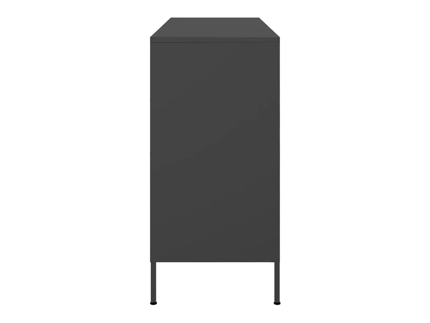 Aparador acero negro 100,5x39x79 cm