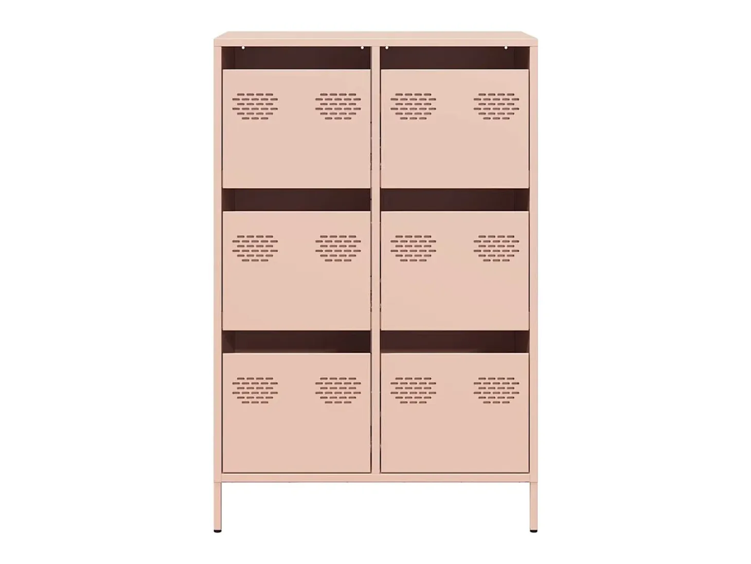 Aparador acero rosa 68x39x101,5 cm
