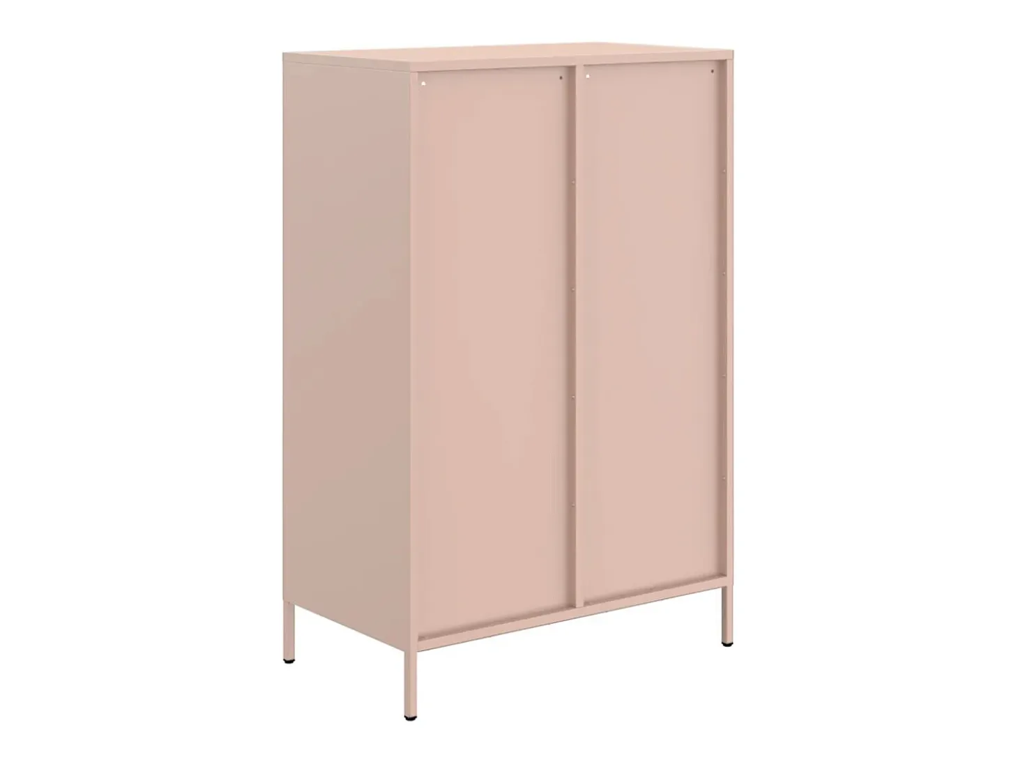 Aparador acero rosa 68x39x101,5 cm