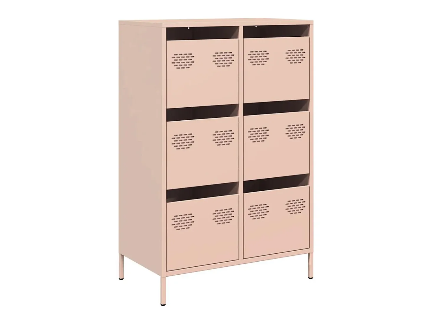 Aparador acero rosa 68x39x101,5 cm