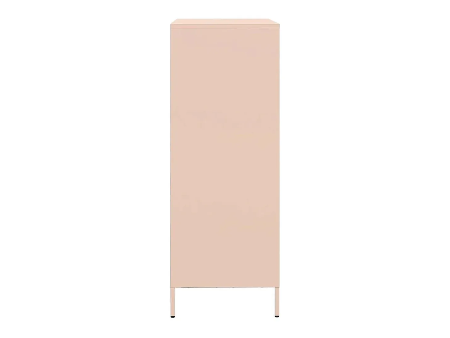 Aparador acero rosa 68x39x101,5 cm