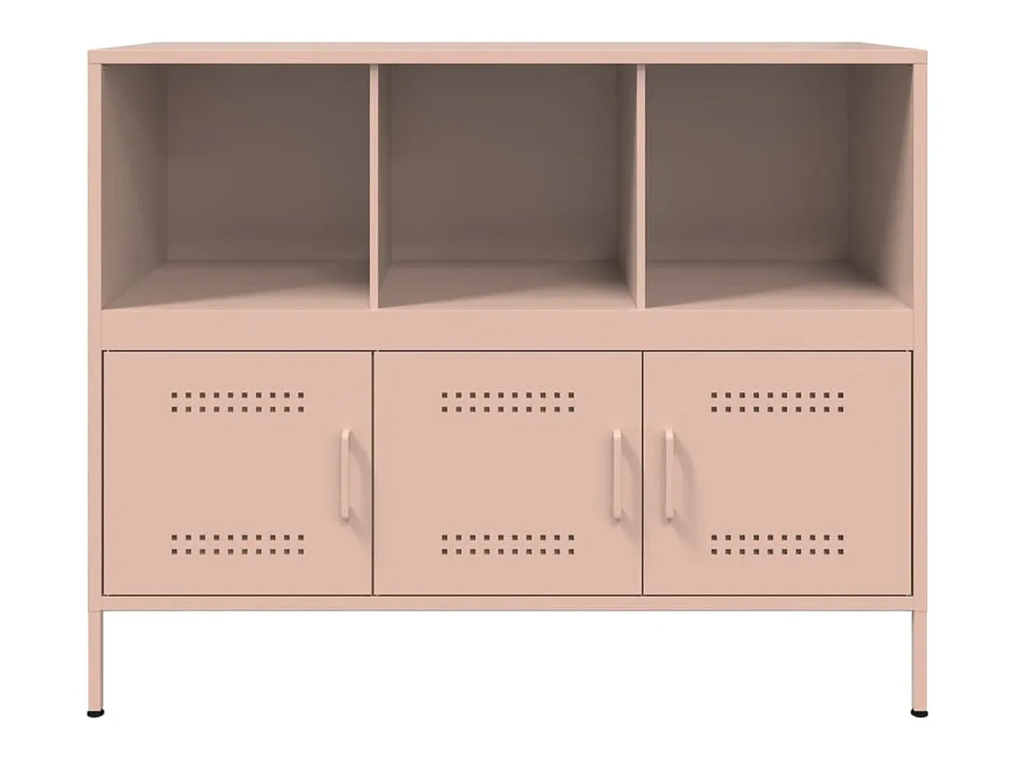 Aparador acero rosa 100,5x39x79 cm