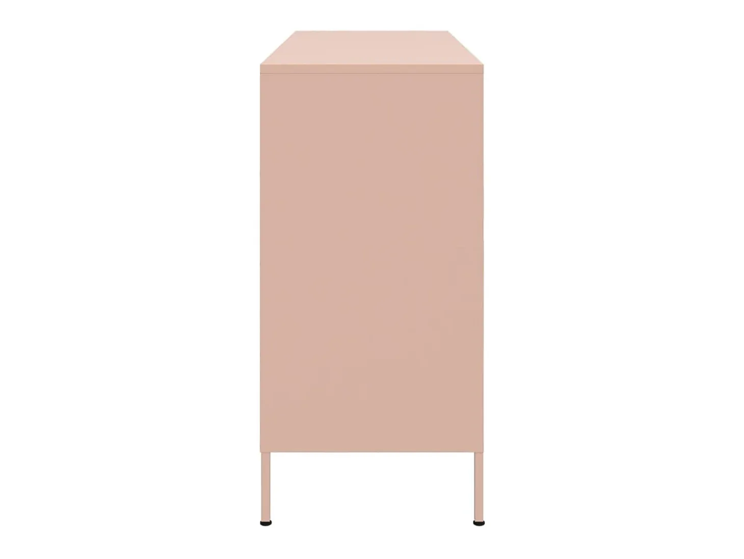 Aparador acero rosa 100,5x39x79 cm