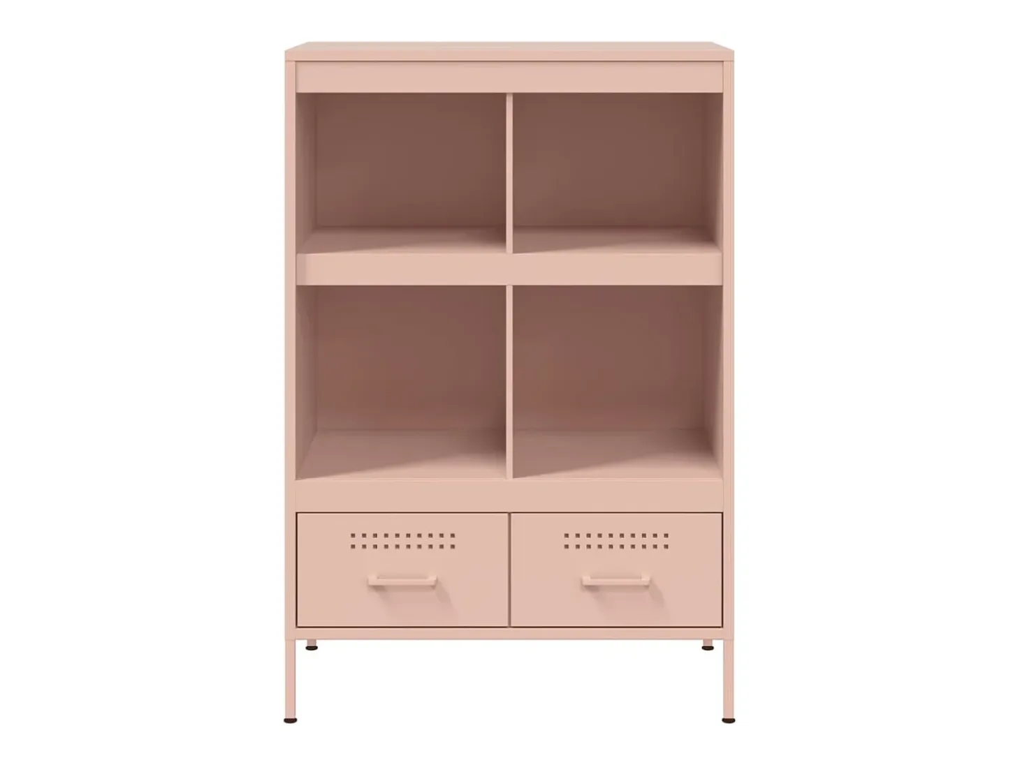 Aparador acero rosa 68x39x101,5 cm