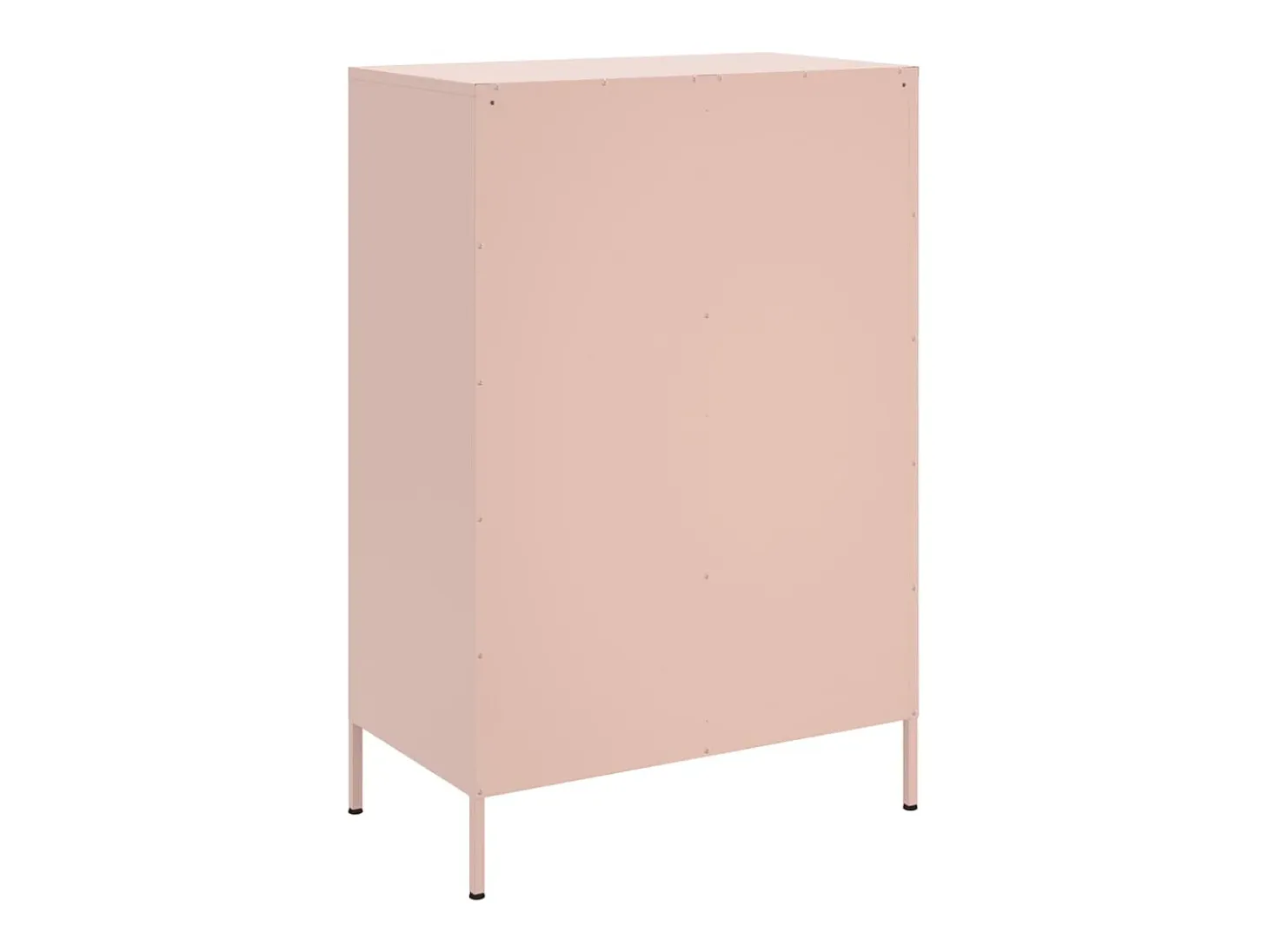 Aparador acero rosa 68x39x101,5 cm