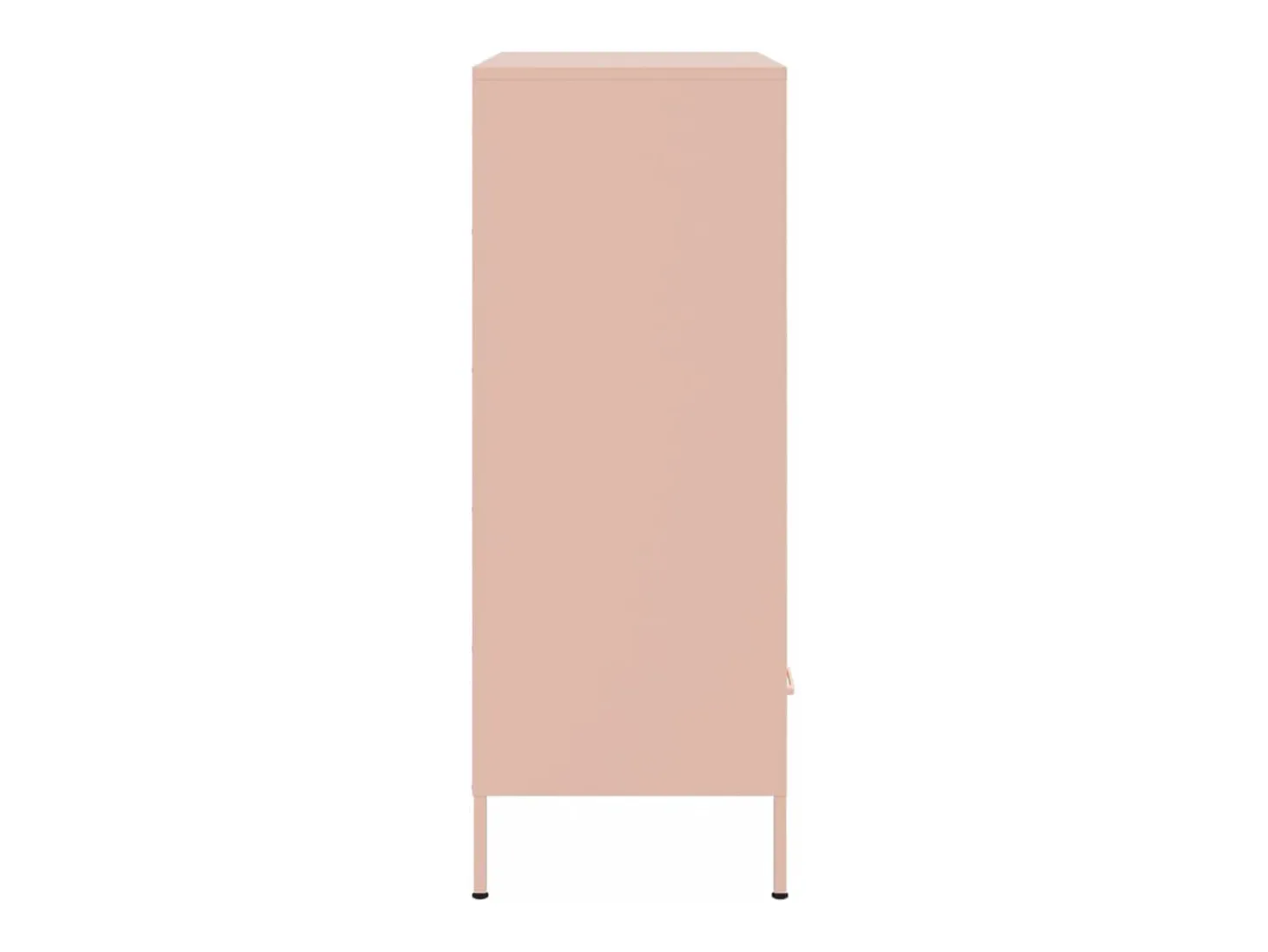 Aparador acero rosa 68x39x101,5 cm