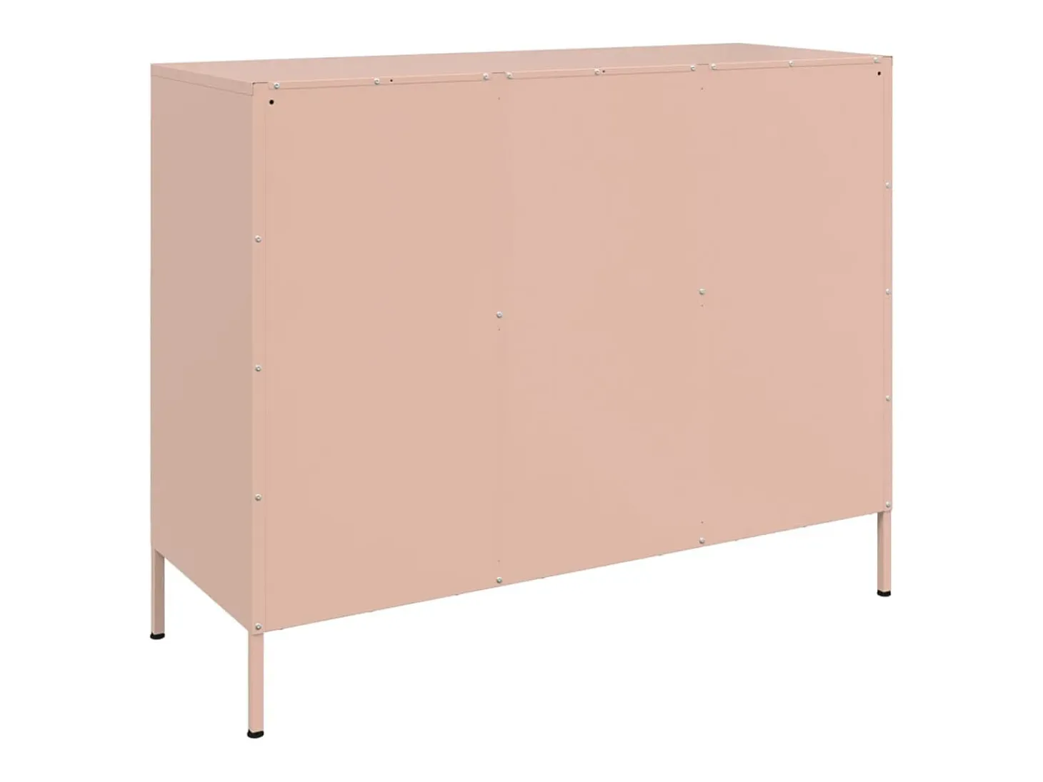 Aparador acero rosa 100,5x39x79 cm