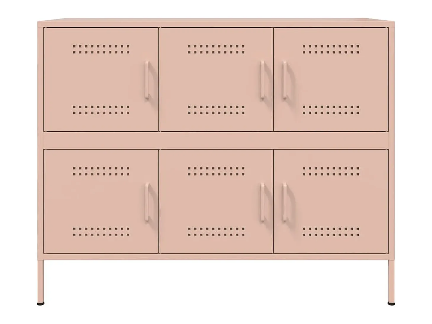 Aparador acero rosa 100,5x39x79 cm