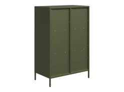 Aparador acero verde oliva 68x39x103,5 cm