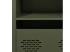 Aparador acero verde oliva 68x39x103,5 cm