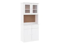 Aparador ALTA blanco 77x35x165 cm madera maciza de pino