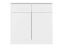 Aparador ALTA blanco 77x35x73 cm madera maciza de pino
