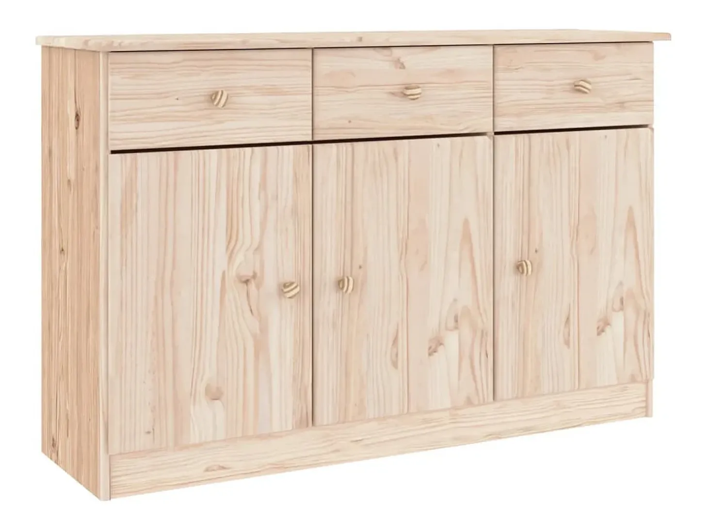 Aparador ALTA madera maciza de pino 112x35x73 cm