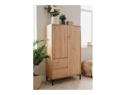 Aparador Alto 2 Puertas 2 Cajones y 2 Estantes H139 cm - Plock