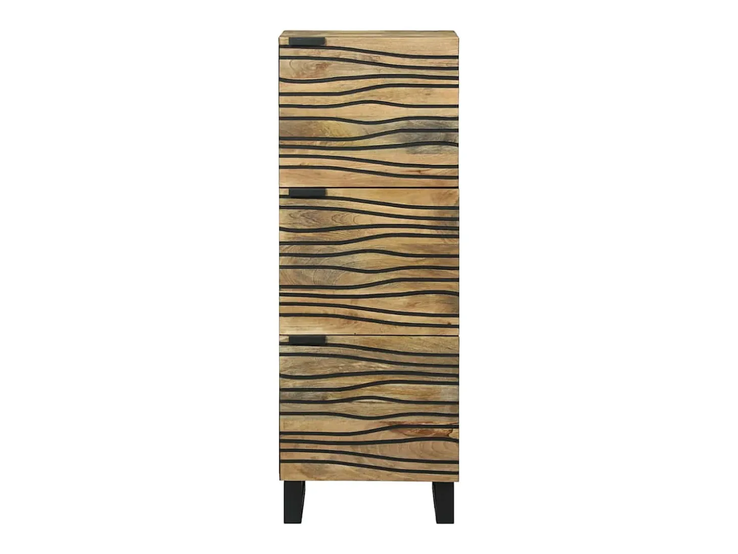 Aparador alto - 40x33,5x110 cm en madera maciza de mango
