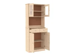 Aparador alto ALTA madera maciza de pino 77x35x188 cm ES28337