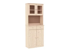 Aparador alto ALTA madera maciza de pino 77x35x188 cm ES28337