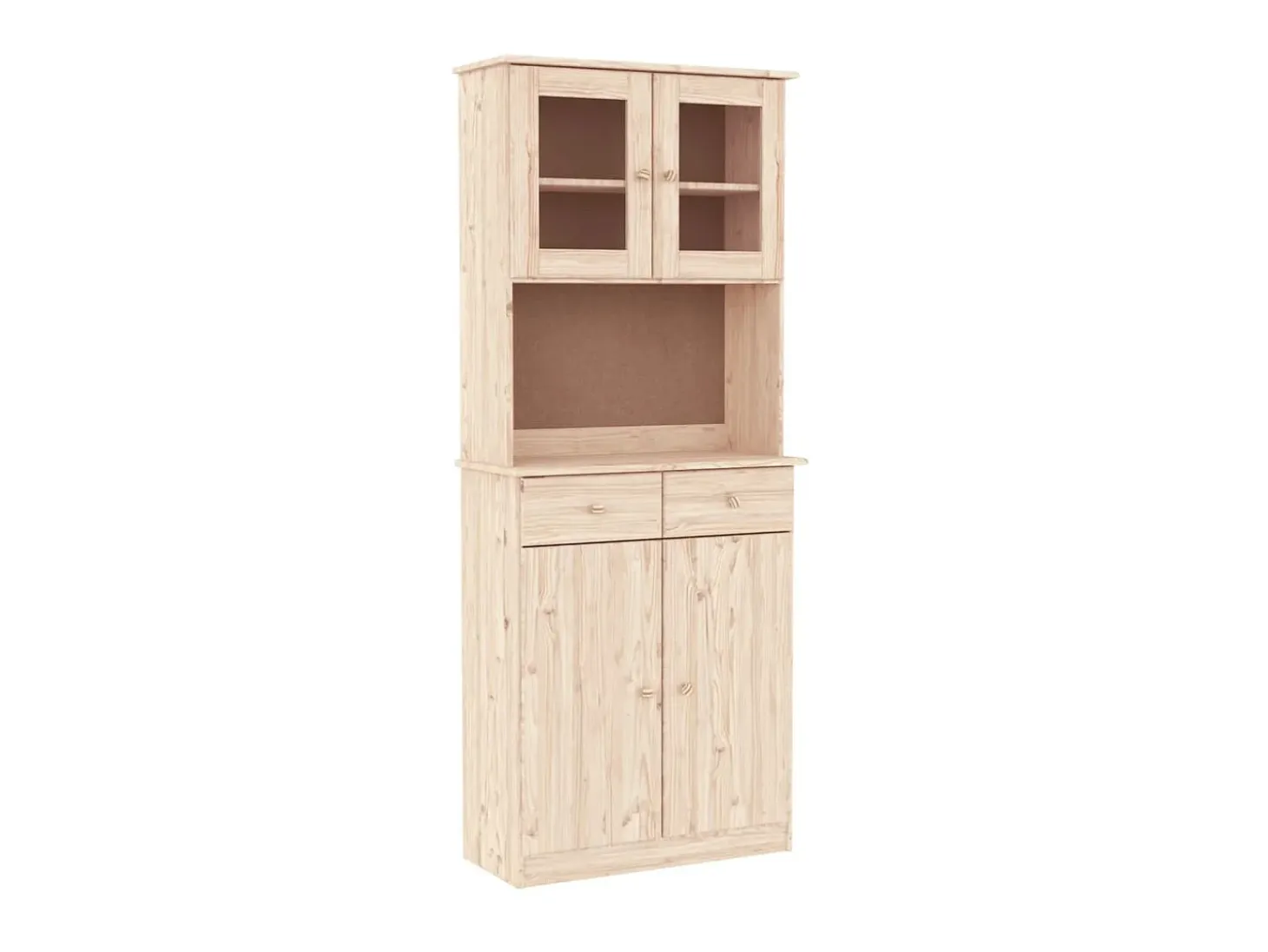 Aparador alto ALTA madera maciza de pino 77x35x188 cm ES28337